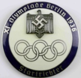 WWII GERMAN 1936 BERLIN OLYMPIC SPORT BADGE