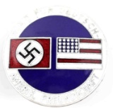 WWII GERMAN AMERICAN BUND ENAMELED PARTY BADGE