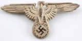 GERMAN WWII WAFFEN SS OFFICERS VISOR CAP EAGLE