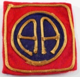 WWI UNITED STATES ARMY AEF 82ND INFANTRY PATCH
