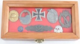 CASED GERMAN WWII MILITARY MEDAL DECORATION GROUP
