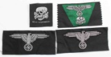 GERMAN WWII WAFFEN SS INSIGNIA GROUPING