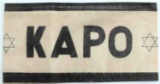 WWII WHITE KAPO CONCENTRATION CAMP JEWISH ARMBAND