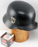 WWII WAFFEN SS M 35 DOUBLE DECAL HELMET SCHILLING