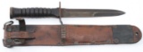 WWII US ARMY M 3 COMBAT FIGHTING KNIFE & SCABBARD
