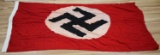 GERMAN WWII NSDAP POLITICAL SWASTIKA BANNER FLAG