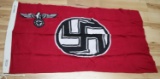 WWII THIRD REICH STATE SERVICE SWASTIKA FLAG