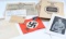 WWII GERMAN THIRD REICH NSDAP DOCUMENTS AND BADGES