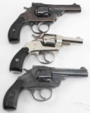 3 ANTIQUE REVOLVERS HOPKINS SPAIN IVER JOHNSON .32