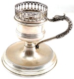 800 SILVER ANTIQUE EUROPEAN CANDLE STICK HOLDER