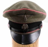 WWII GERMAN THIRD REICH WAFFEN SS VISOR CAP