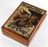 WWII THIRD REICH GERMANY REICHSADLER WOODEN BOX