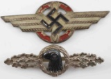 WWII GERMAN THIRD REICH LUFTWAFFE CLASP LOT OF TWO