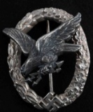 WWII GERMAN SS RADIO OPERATOR & AIR GUNNERS BADGE