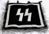 WWII GERMAN THIRD REICH WAFFEN SS TRUMPET FLAG