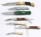 FROST CUTLERY AND PARKER FOLDING KNIFE LOT OF 7
