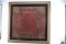ANTIQUE INDIAN TEXTILE WITH GOLD ACCENT IN FRAME