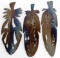 HEAT COLORED STEEL FEATHER WALL ART PIECES