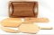 LOT OF WOOD CUTTING BOARDS PIZZA CUTTER MORE