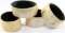 LOT SET OF 5 BUFFALO HORN NAPKIN RINGS