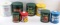 VINTAGE AMERICANA FOOD ADVERTISEMENT STORAGE CANS