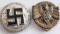 WWII GERMAN THIRD REICH HJ TINNIE BADGE LOT OF TWO