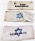 WWII GERMAN THIRD REICH HOLOCAUST ARM BANDS LOT 3