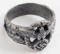 WWII THIRD REICH GERMAN SS POLIZEI SILVER RING