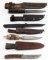 WWII FIGHTING KNIFE & 3 OTHER KNIVES