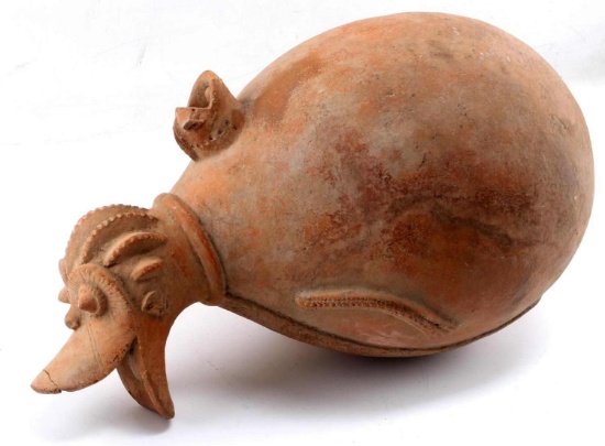 MOCHE ARYBALLOS ZOOMORPHIC POTTERY AMPHORA