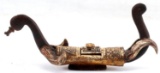 ANTIQUE SMALL BONE & WOOD INDONESIAN DUCK CARVING