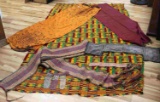 8 ETHNOGRAPHIC FABRICS TEXTILES AFRICAN & OTHERS