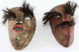 LOT OF TWO CENTRAL OR SOUTH AMERICAN DANCE MASKS
