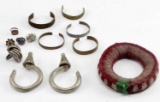 13 PIECES ETHNOGRAPHIC JEWELRY AFRICAN & MORE