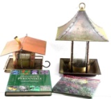 COPPER BIRD FEEDERS & GARDENING BOOKS