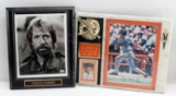 CAL RIPKEN JR CHUCK NORRIS AUTOGRAPHED LITHOGRAPH