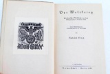 WWI GERMAN LANGUAGE BOOK FROM HITLERS LIBRARY