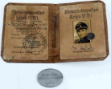 WWII THIRD REICH GERMAN KRIPO AUSWEIS & TAG