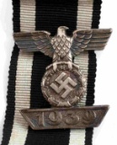 WWII THIRD REICH GERMAN IRON CROSS SPANGE 1939