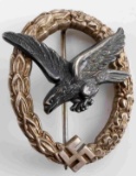 WWII GERMAN THIRD REICH LUFTWAFFE AIR GUNNER BADGE