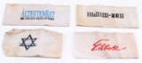 WWII THIRD REICH GERMAN JEWISH GHETTO ARMBANDS