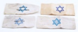 WWII THIRD REICH GERMAN JEWISH GHETTO ARMSBANDS