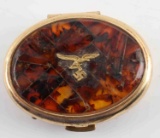 WWII THIRD REICH GERMAN LUFWAFFE AMBER PILL BOX