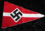 WWII GERMAN THIRD REICH HITLER JUGEND PENNANT FLAG