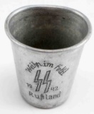 WWII GERMAN 3RD REICH WAFFEN SS EASTERN FRONT CUP
