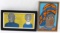 LOT OF TWO MODERN AFRICAN PAINTINGS FABRIC CANVAS