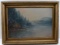 OIL ON BOARD FRAMED SIGNED WATERSCAPE PAINTING