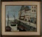 CHARLES LEVIER OIL PAINTING OF FRENCH PORT