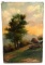 VINTAGE OIL ON CANVAS SIGNED LANDSCAPE PAINTING