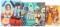 LOT OF THREE AFRICAN MODERNIST PAINTINGS UNFRAMED